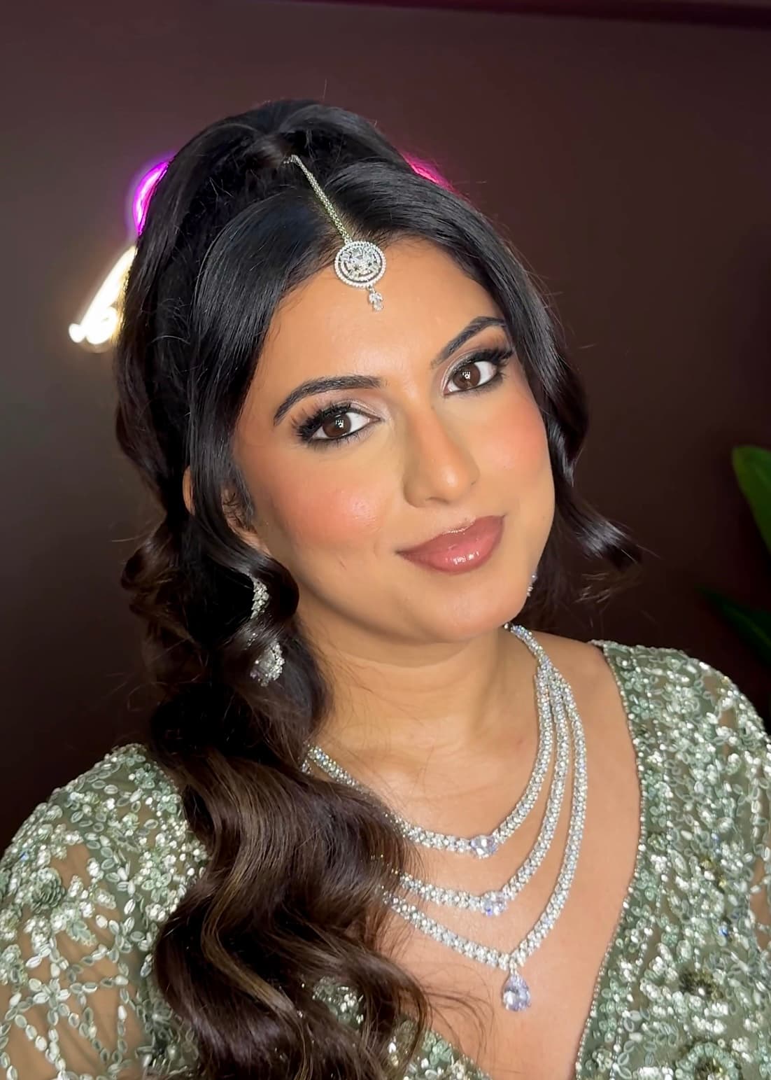 Pre-Bridal Glam makeup look by Beeha Beauty in Mississauga for bridal and event clients